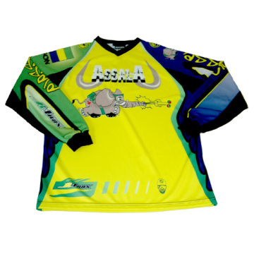 Jersey 100% de la motocicleta del poliester